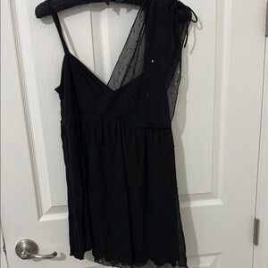 Free People One Shoulder Black Dress